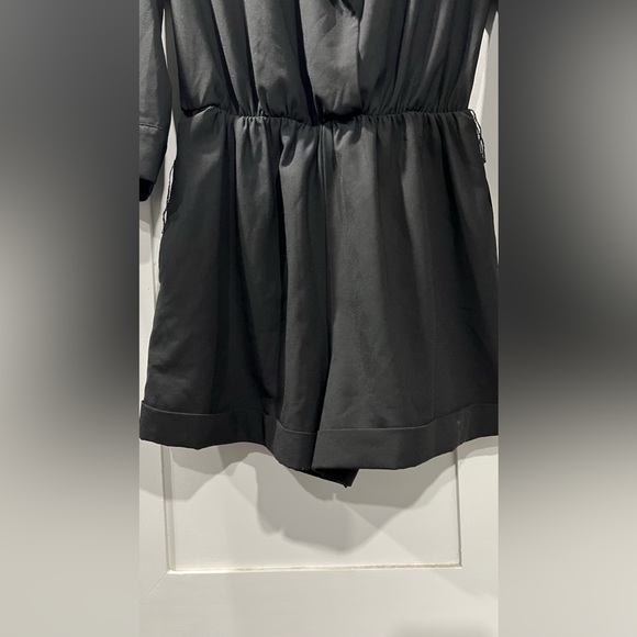 Elegant, Cute Black Forever 21 one piece short romper with long sleeves. - Picture 7 of 8